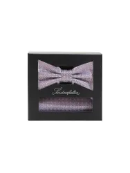 Masche - Fliege Set mit Stecktuch rosa Herren