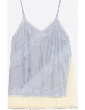 Top de mujer lencero con encajes - Bimba y Lola - FashionsVida
