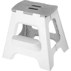 Taburete Plegable Plástico 40 cm - 2 peldaños