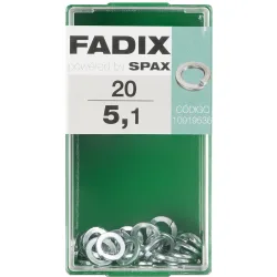 Arandela Grower de Presión Cincada Ø5,1 mm - Caja 20 Uds