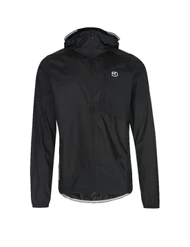 Cortavientos con capucha Trace para hombre negro L - Ortovox - FashionsVida
