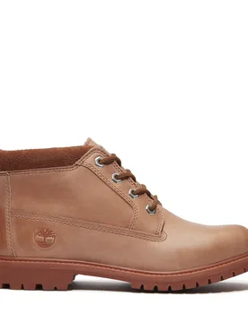 Womens Nellie Mid Lace-Up Waterproof Chukka Boot - Brown Leather - Size Uk 5 - Timberland - FashionsVida