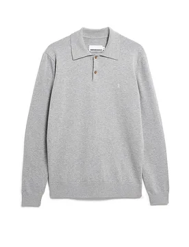 Poloshirt gris clair M - Armedangels - FashionsVida