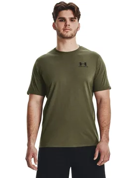 T-shirt à Manches Courtes Sportstyle Lc Marine OD Green 390 / Black 001 L - Under armour - FashionsVida