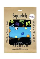 Set of Three Junior Welly Socks in a Gift Box - - Size: 6-8y