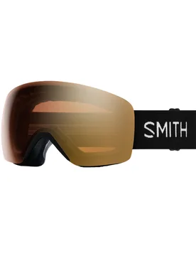 Masque de ski photochromique - Skyline Black Chromapop Pro Photochromic Gold Mirror - Noir - SMITH - FashionsVida