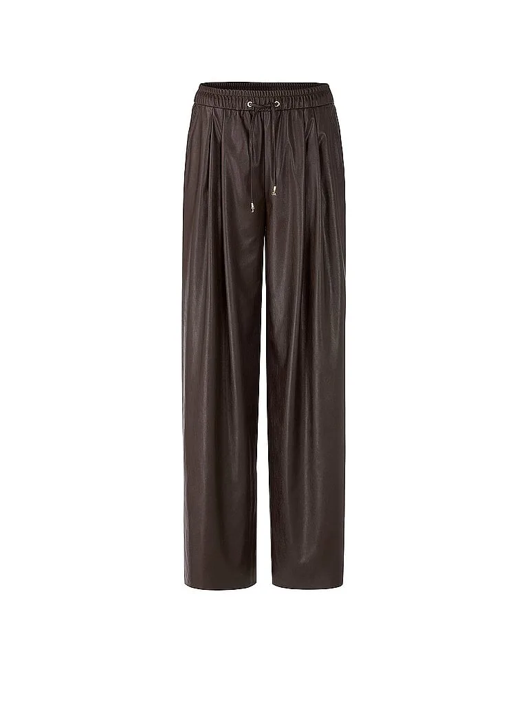 CAIN Hose in Lederoptik braun 40 Damen - Marc - FashionsVida
