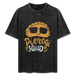 Funny Polish Gift Pierogi Squad T-Shirt Basic Simple Casual Short Sleeve Tee