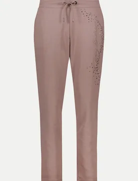 Regular-Fit Jogger mit Strass-Details Braun 42 - monari - FashionsVida