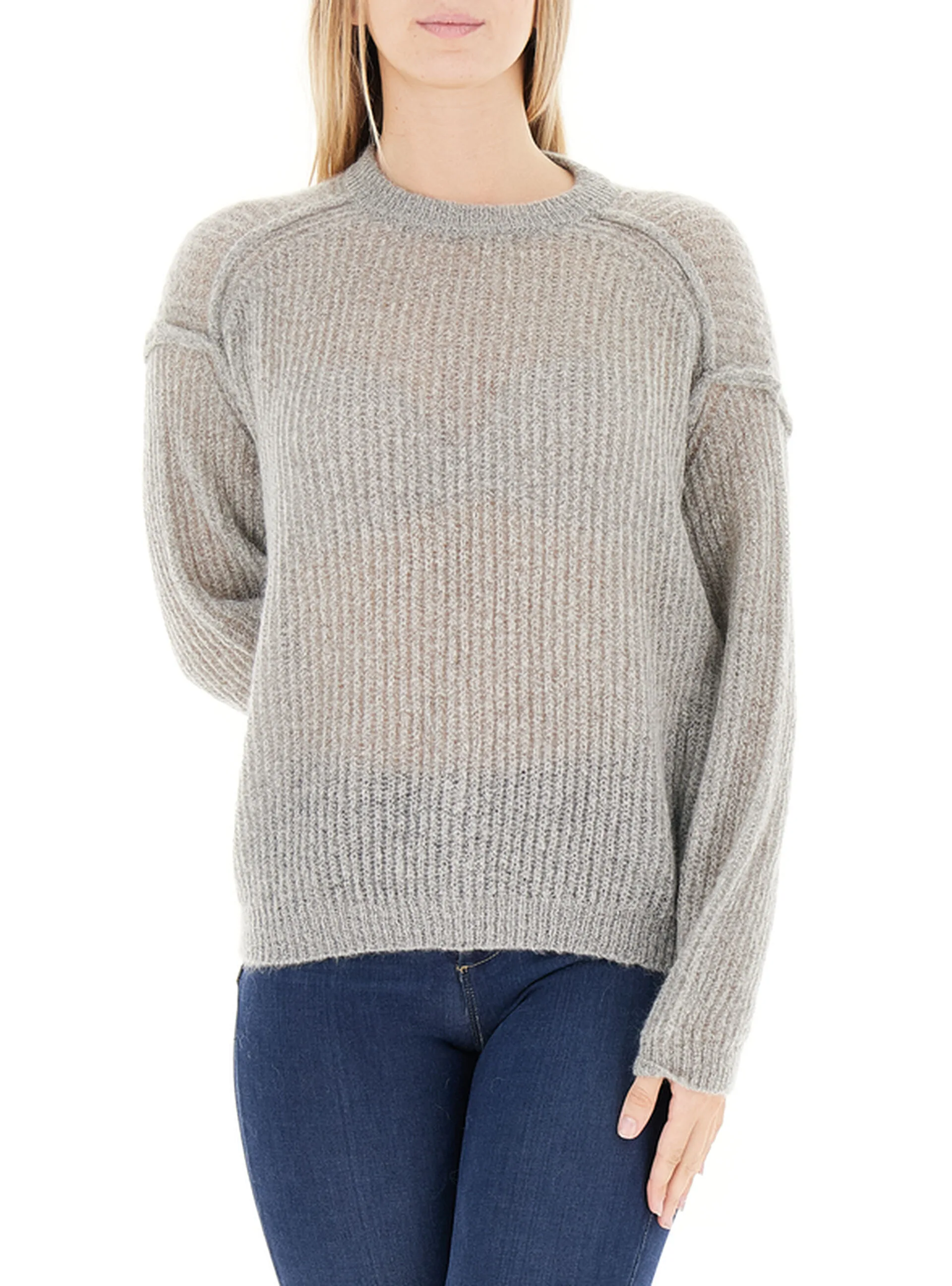 Maglione misto mohair GRIGIO L - I Blues - FashionsVida