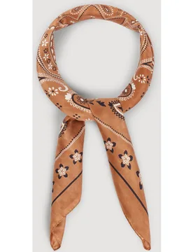 Bandana de seda estampada para mujer - sandro - FashionsVida