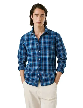 Chemise à Manches Longues Corwin Dulwich Blue 2XL - Pepe jeans - FashionsVida