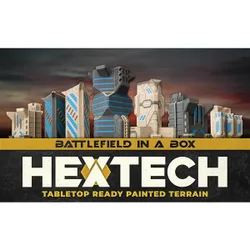 Battlefield in a Box HexTech: Trinity City - Fortress Walls (x24, Grey)