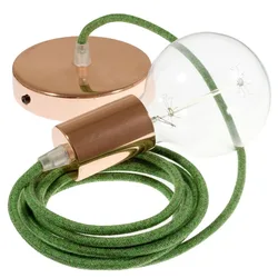 Cables Suspension Luminaire Rx08 1 M Green / Copper One Size