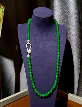 Natural Round Green Agate Real Stone Necklace Handmade For Women - Aliexpress - FashionsVida