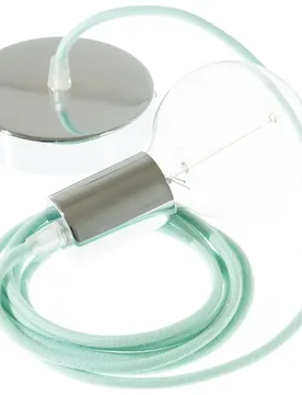 Cables Suspension Luminaire Rc34 2 M Diy Milk / Mint / Chrome Plated One Size - Creative - FashionsVida