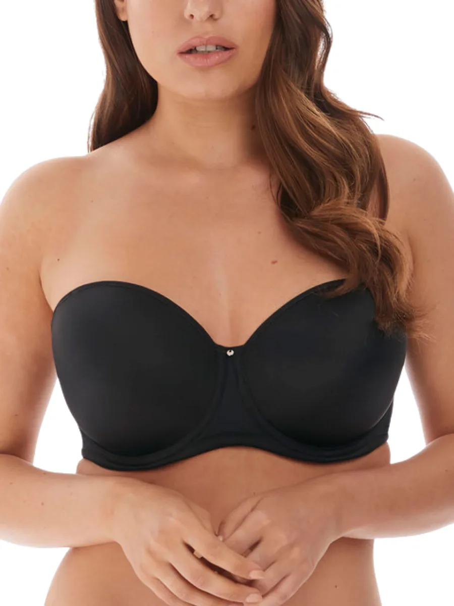 Womens Aura Moulded Strapless Bra - Black - Size 38f - Fantasie - FashionsVida