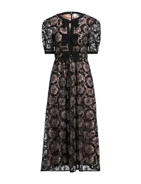 Midi-Kleid Damen Schwarz 38 Damen - SALONI - FashionsVida