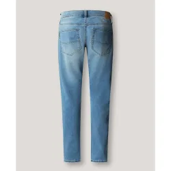 Track- jeans fit slim y tiro regular