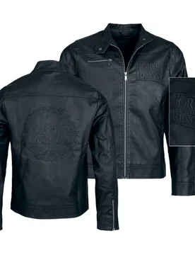 DC Comics Kunstlederjacke - S bis XXL - für Männer - Größe S - schwarz - EMP exklusives Merchandise! - Männer - male - Der Herr der Ringe - FashionsVida