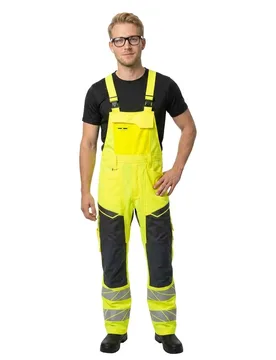 Combinaison Avec Poches Pour Genouillères Accelerate Safe 19569 Hi-Vis Yellow / Dark Navy 44 - MASCOT - FashionsVida