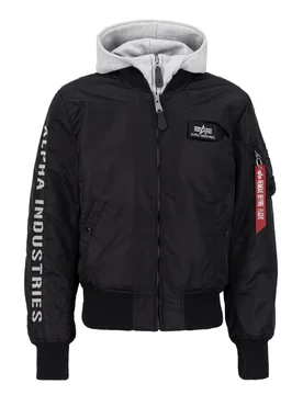 Industries MA-1 D-Tec SE Jacket Black / Grey S Herren - ALPHA - FashionsVida