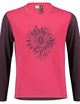 Maglia A Maniche Lunghe Trail 20 Dri Carmine Pink / Dark Purple - Scott - FashionsVida