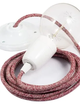 Cables Suspension Luminaire Rs83 Diy 2 M Red / White One Size - Creative - FashionsVida