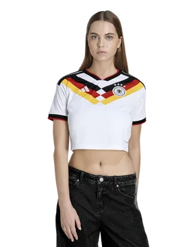 Germany Women Jerseys/Replicas - White - Size L (16-18) - Poly Mesh - White - Size: Large - Adidas - FashionsVida