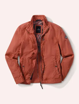 Oasen Blouson, normale Größen#untersetzte Größen, Farbe Rot, 54, 100% Baumwolle jede Jacke ein Unikat Herren - Walbusch - FashionsVida