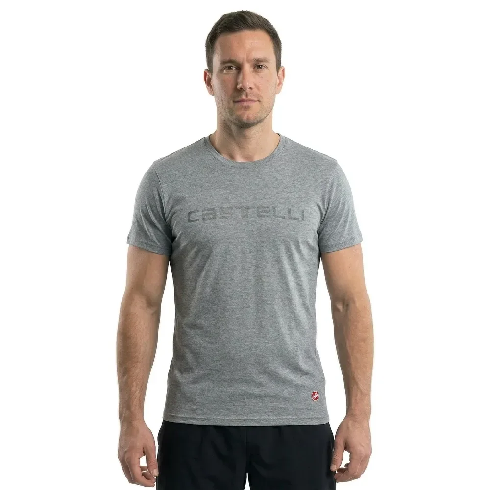 Maglietta A Maniche Corte Sprinter Melange Light Grey - Castelli - FashionsVida