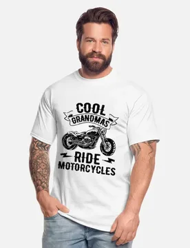 Grandmas Ride Motorcycles Funny Gift t shirt for Cafe Racer Full Of Spee Graphic clothes 100% cotton printed All size tops s-6xl - Aliexpress - FashionsVida