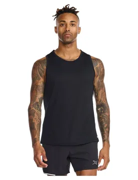Aero Sleeveless T-shirt Black / Silver Reflective M Men - 2XU - FashionsVida