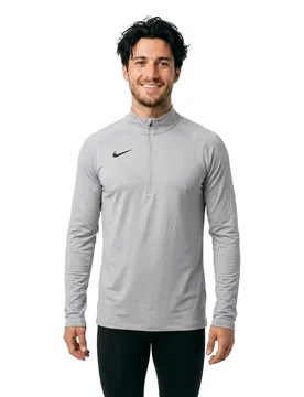 Dry Element Half Zip Long Sleeve T-shirt Grey M Men - Nike - FashionsVida