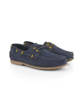 Pippa Womens Premium Leather Boat Shoes - - Size: 7 - Catesby England - FashionsVida