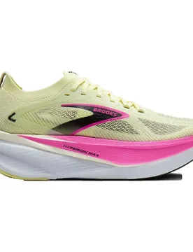 Hyperion Max 3 Running Shoes Luminary / Cyber Pink / Black UK 3.5 Women - Brooks - FashionsVida