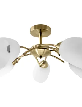 Plafonnier Classic Nikita Patina 5xe27 White / Gold One Size - ActiveJet - FashionsVida