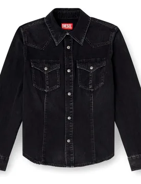 Camisa de mujer denim con bolsillos - Diesel - FashionsVida