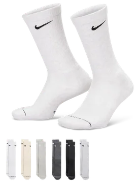 Elevated Crew 6 Pack Unisex Socken - Braun - Größe 42 - 46 - Baumwolle Brown 42 - 46 - Nike - FashionsVida