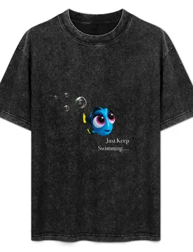 Dory , just keep swimming T-Shirt Casual All Match Short Sleeve T-Shirt - Aliexpress - FashionsVida