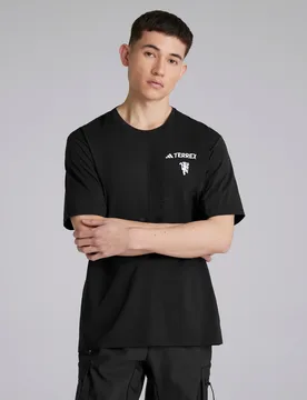 Manchester United x Terrex CLIMACOOL T-Shirt Black S - Adidas - FashionsVida