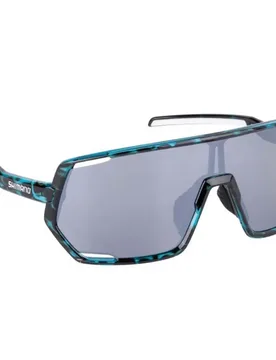 Lesath Sm Sunglasses Tortoiseshell Blue / Silver Mirror One Size Men - Shimano Fishing - FashionsVida