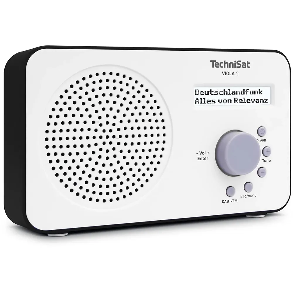 Radio Numérique Viola 2 White / Black One Size unisex - TechniSat - FashionsVida