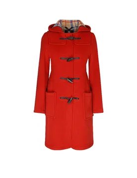 Gloverall Dufflecoat rojo S - Gloverall - FashionsVida