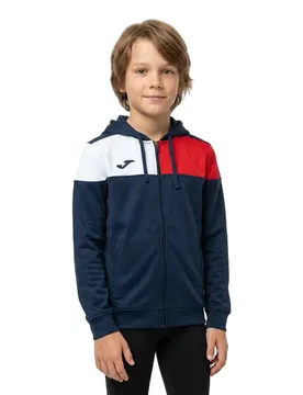 Sweat-shirt à Zip Crew V Navy / Red / White 7-8 Années Garçon - Joma - FashionsVida