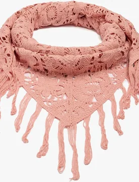 Chal de fiesta de crochet en liso - Parfois - FashionsVida