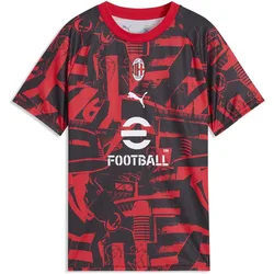 T-shirt à Manches Courtes Avant-match Ac Milan Warm Up For All Time Red / Black 7-8 Années Garçon,Fille