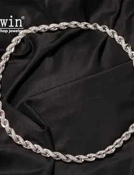 Uwin Iced Out 8mm Thick Twisted Rope Chain Necklace Full Paved 5A Cubic Zirconia Bracelet Choker Men Women HipHop Jewelry - Aliexpress - FashionsVida