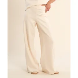 Pantalón de mujer de chándal, perneras anchas
