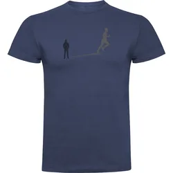 Maglietta A Maniche Corte Shadow Run Denim Blue XL